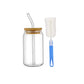 Mason Jar Coffee Mug with Straws