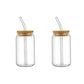 Mason Jar Coffee Mug with Straws