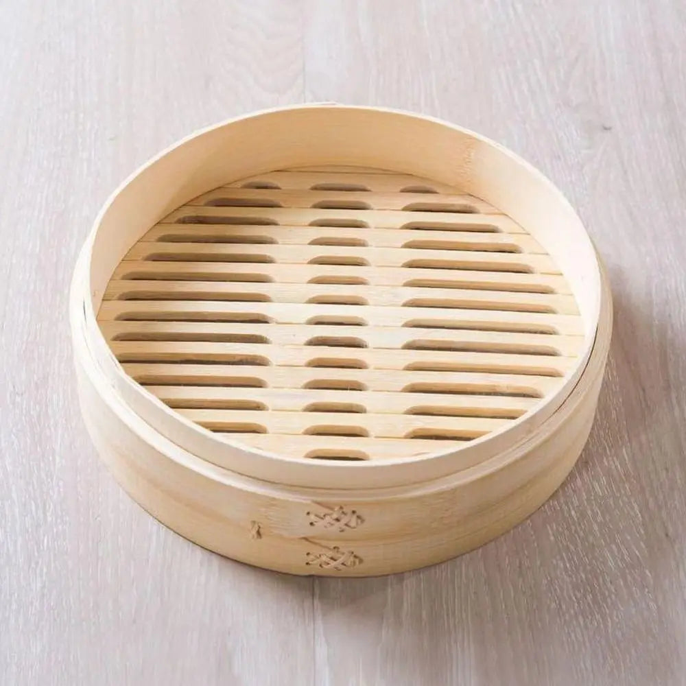 Bamboo Steamer Basket with Lid