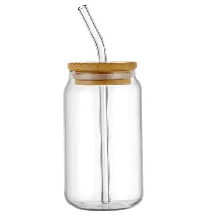 Mason Jar Coffee Mug with Straws