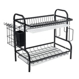 2-Tier Steel Dish Drying Rack